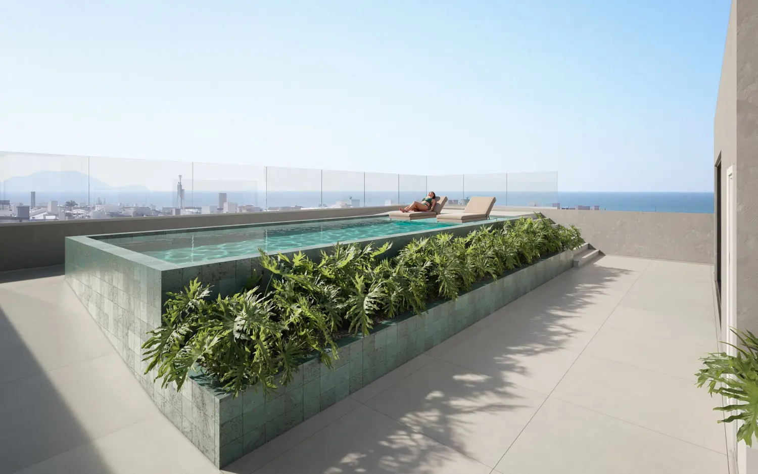 Piscina no rooftop