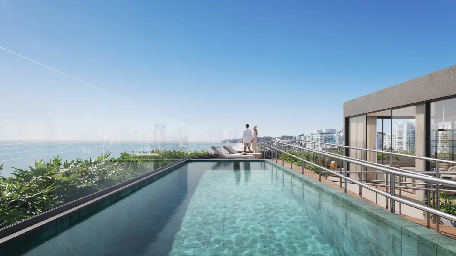 Piscina no rooftop